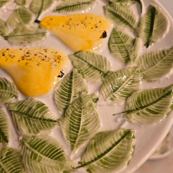 Set Of 3 Neuwirth Vintage Fruit Themed Majolica Style Decorative Plates Portugal - Picture 6 of 10